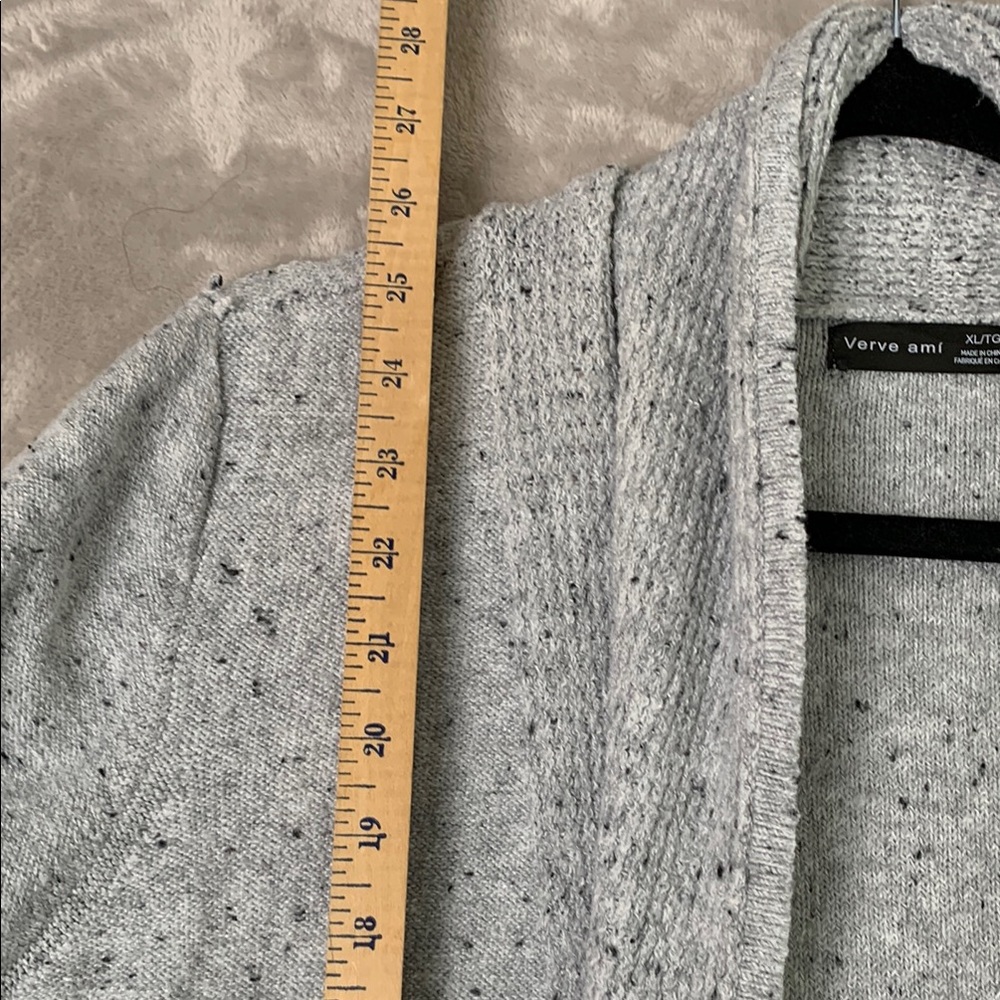 VERVE AMI | XL WOMENS | SHAWL SWEATER RELAXED FIT CARDIGAN in GRAY - Picture 8 of 14